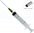 Blunt needle e-liquid syringe