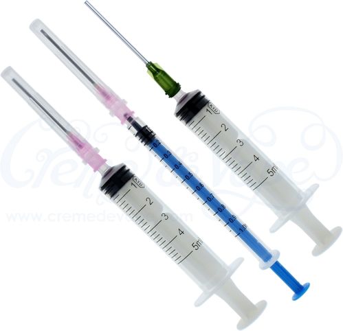 Blunt needle e-liquid syringe