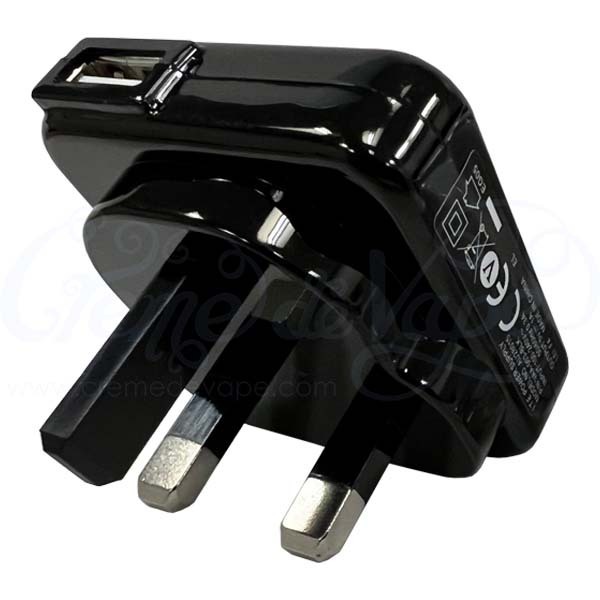 Veho 1000mA UK USB Charging Plug - Black