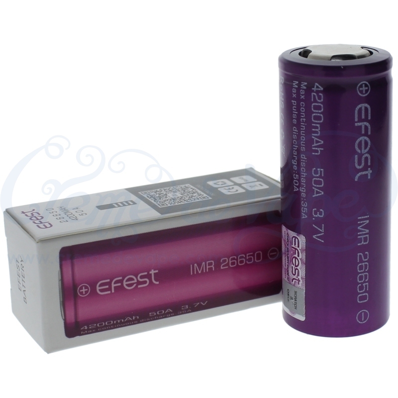 Efest 26650 4200mAh Flat Top battery - Creme de Vape Efest 26650 4200mAh Flat Top battery - Creme de Vape