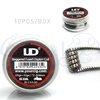 Speciality pre-built coils - 10pk - SS Staggered Fuse Clapton 0.2Ω