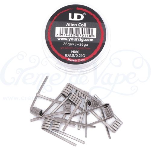 Speciality pre-built coils - 10pk - Ni80 Alien 0.21Ω