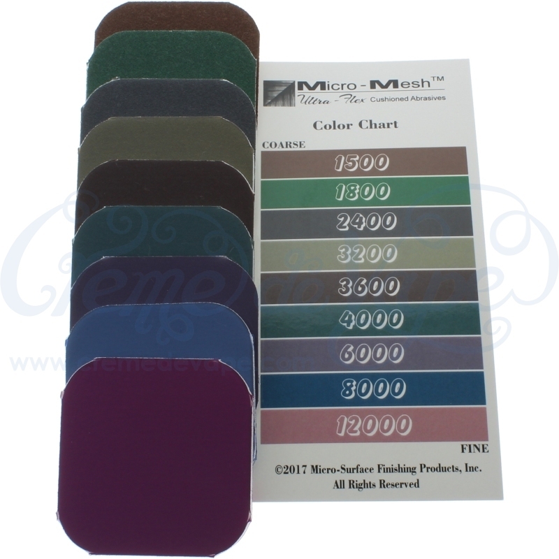Set of 9 Micro-Mesh polishing pads - Creme de Vape