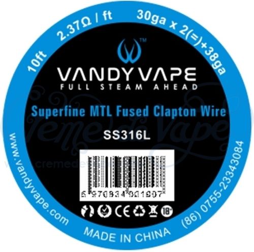Vandy Vape Superfine MTL Fused Clapton Wire