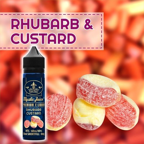 Rhubarb & Custard by Mystic - 50ml Shortfill
