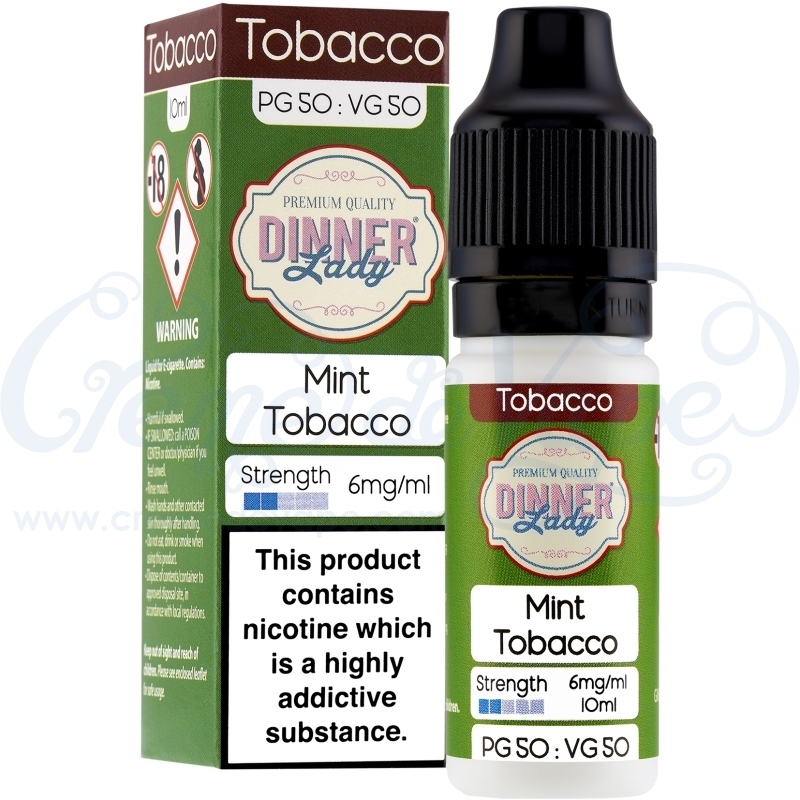 mod pod vape Mint Tobacco by Dinner Lady - 10ml