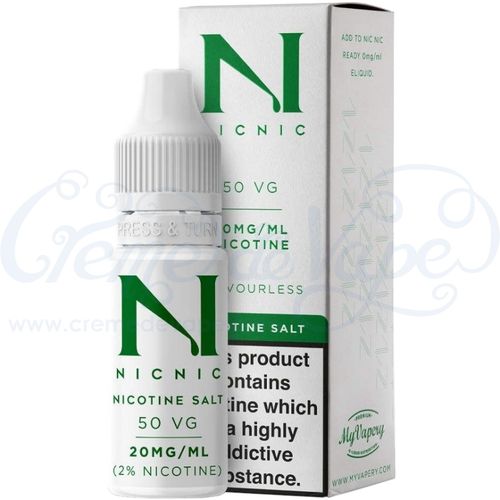 Nic Nic Flavourless 50VG 20mg Nicotine Salt Shot