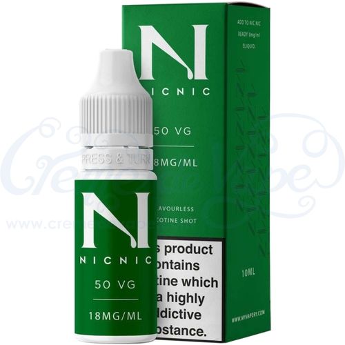 Nic Nic Flavourless 50/50 18mg Nicotine Shot