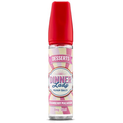 Strawberry Macaroon by Dinner Lady - 50ml shortfill