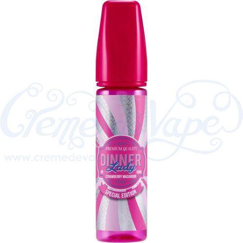 Strawberry Macaroon by Dinner Lady - 50ml shortfill