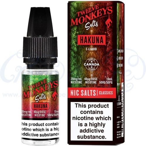 Hakuna Nic Salt by Twelve Monkeys - 10ml