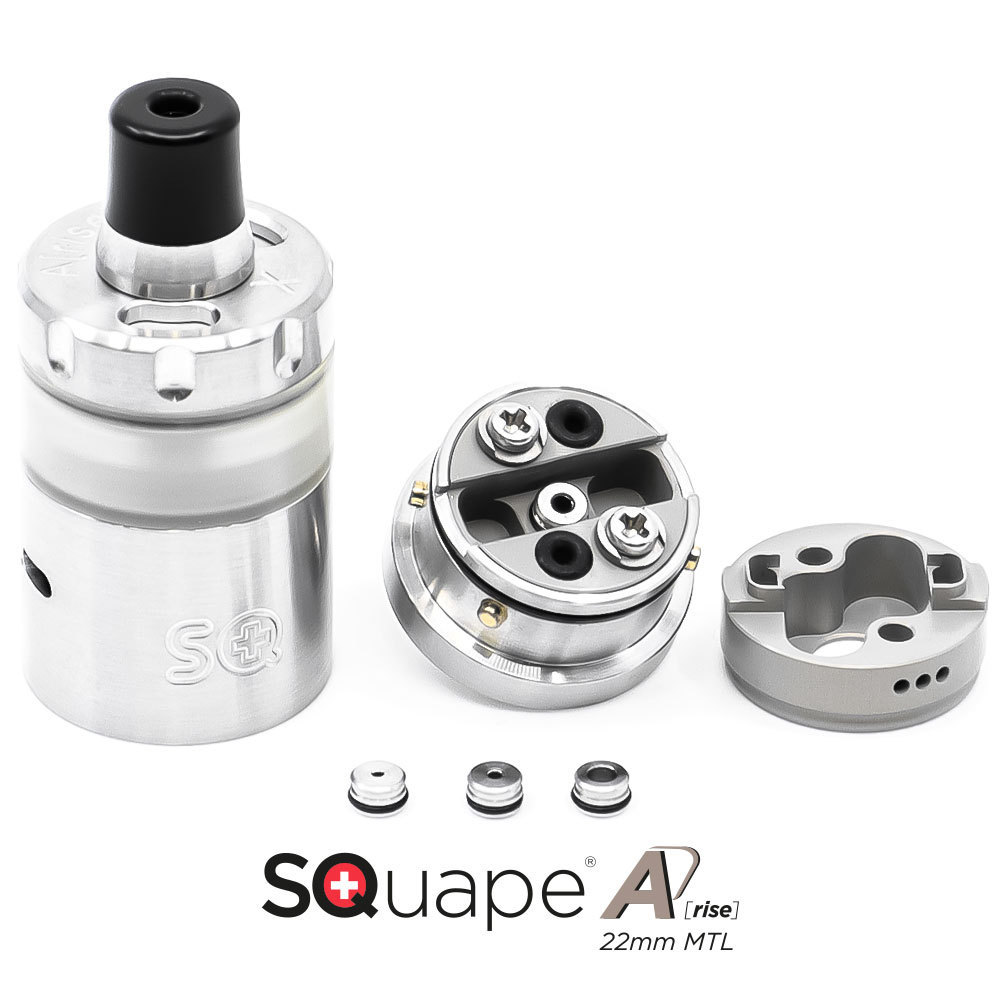 StattQualm SQuape A[rise] 22mm MTL RTA - Creme de Vape