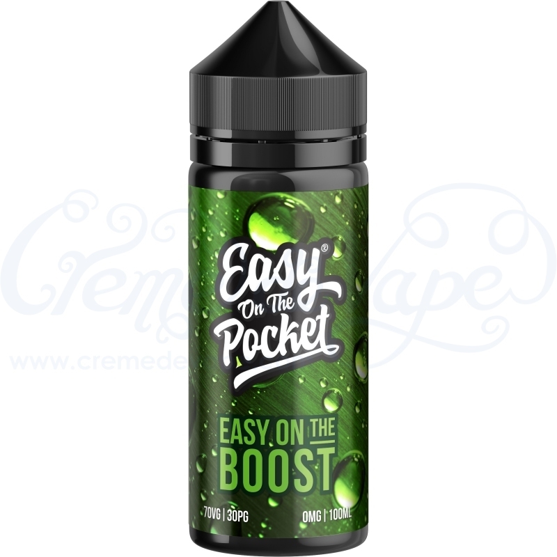 Easy on the Boost Green energy drink 100ml Shortfill Creme de Vape