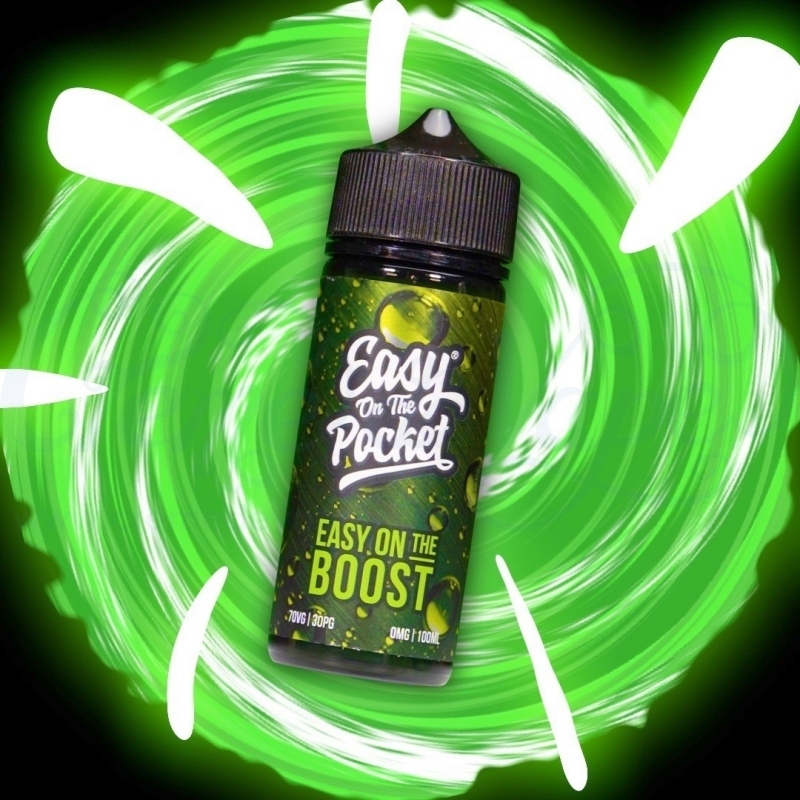 Easy on the Boost Green energy drink 100ml Shortfill Creme de Vape