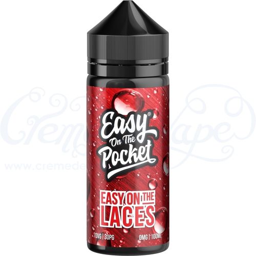 Easy on the Laces - Strawberry sour laces - 100ml Shortfill