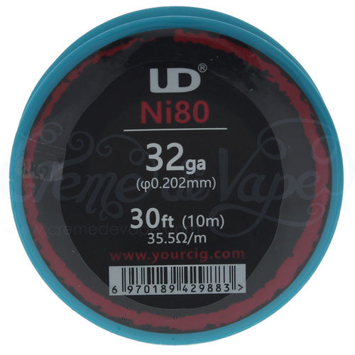UD Nichrome Ni80 Wire - 32ga