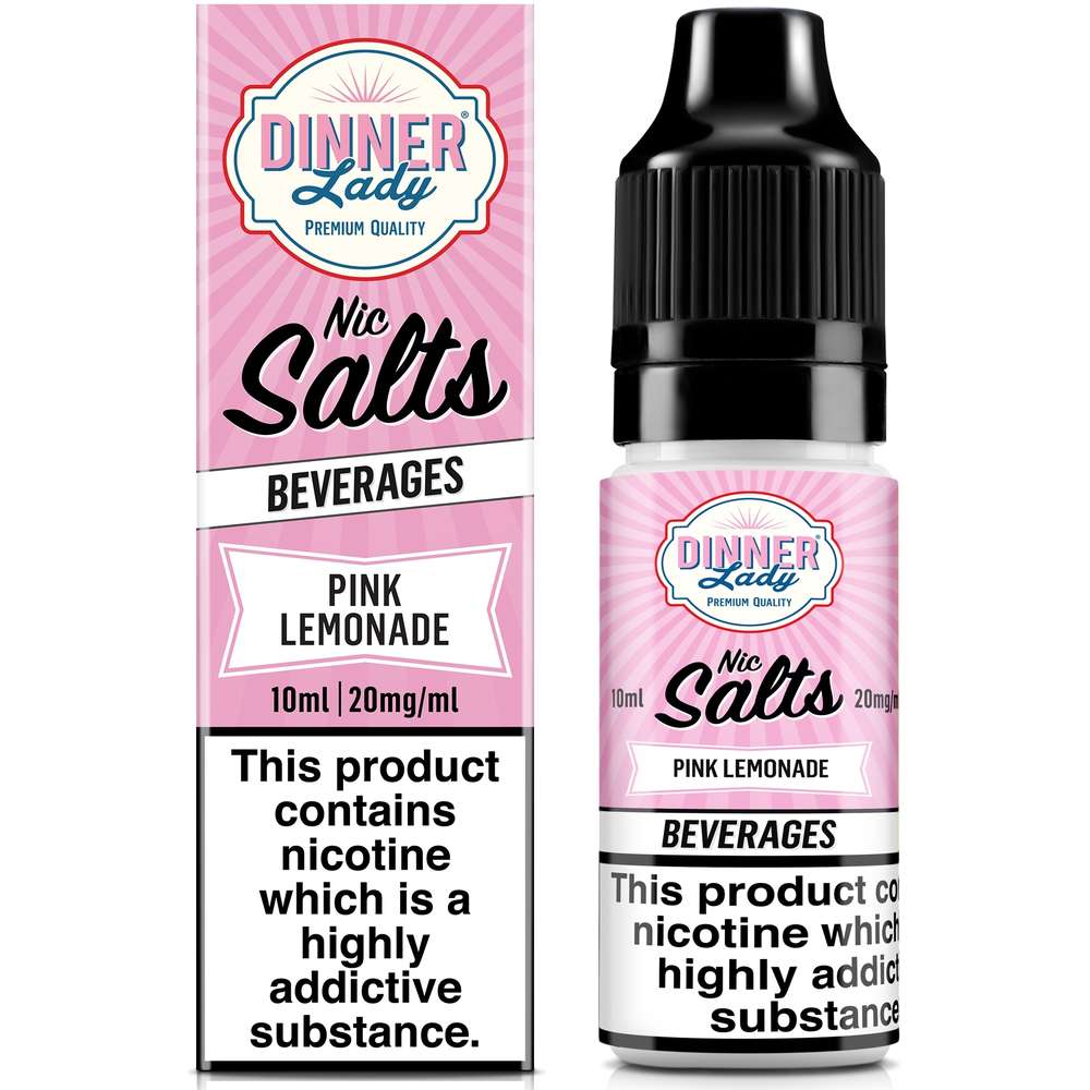 strawberry custard vape juice Pink Lemonade Nic Salt by Dinner Lady