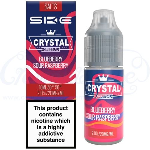 Blueberry Sour Raspberry Crystal Salts e-liquid by SKE