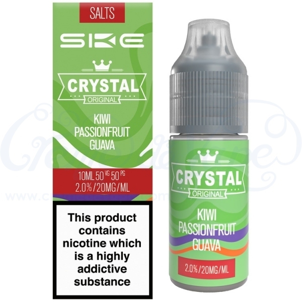 crystal vape kiwi passionfruit guava Kiwi Passionfruit Guava Crystal Salts e-liquid by SKE