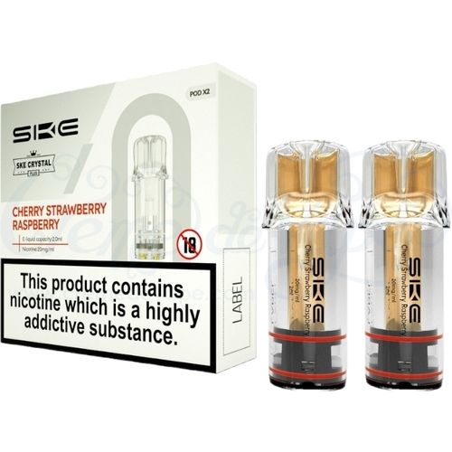 Cherry Strawberry Raspberry SKE Crystal Plus Pods