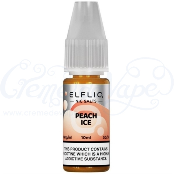 Peach Ice ELFLIQ Nic Salts e-liquid by Elfbar