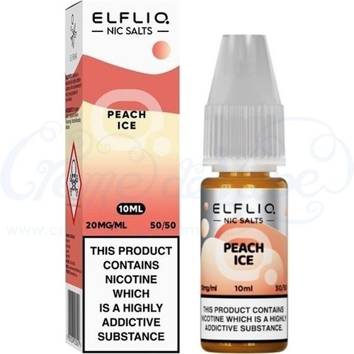 Peach Ice ELFLIQ Nic Salts e-liquid by Elfbar