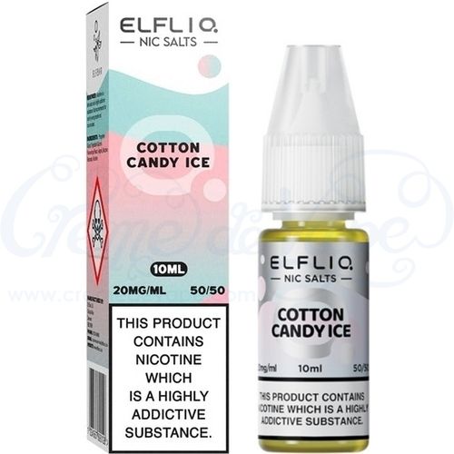 Cotton Candy Ice ELFLIQ Nic Salts e-liquid by Elfbar