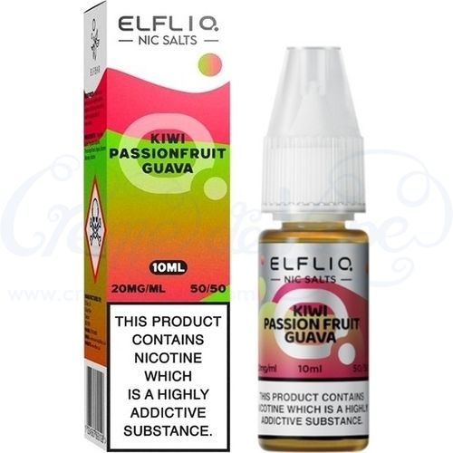 Kiwi Passion Fruit Guava ELFLIQ Nic Salts e-liquid by Elfbar