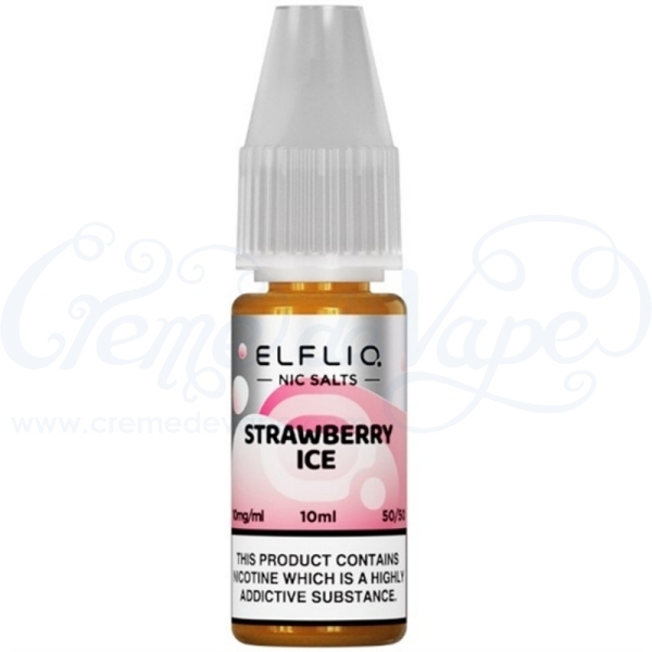 Strawberry Ice ELFLIQ Nic Salts e-liquid by Elfbar