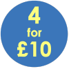 4 for £10