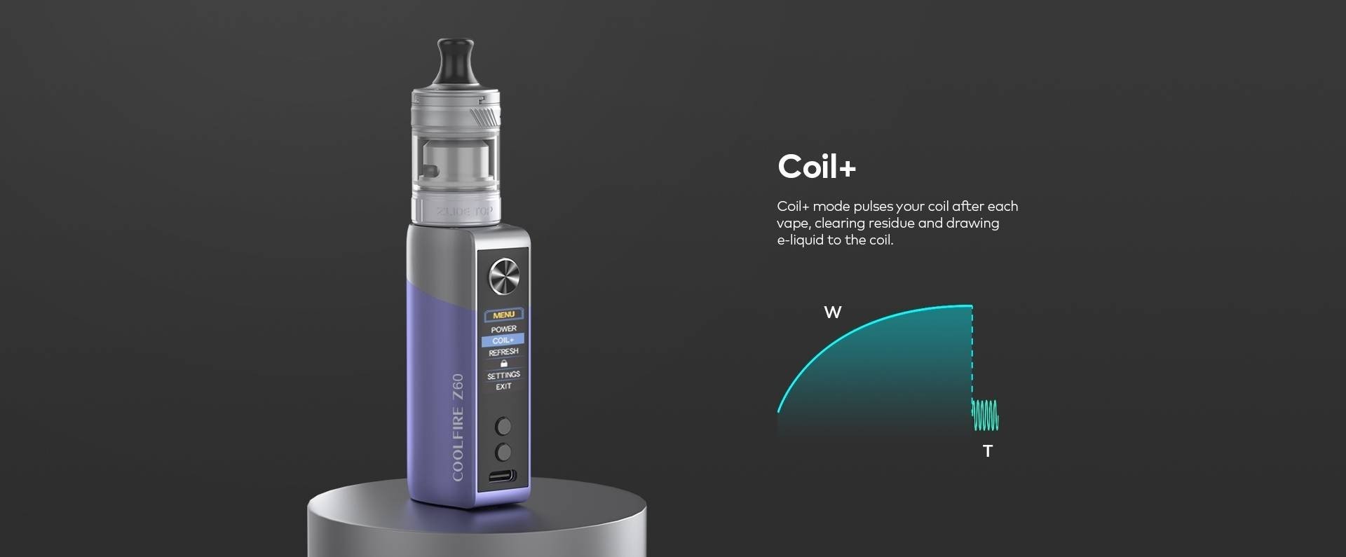 kit coolfire z60 zlide top innokin Kit Coolfire Z60 Zlide main image 0