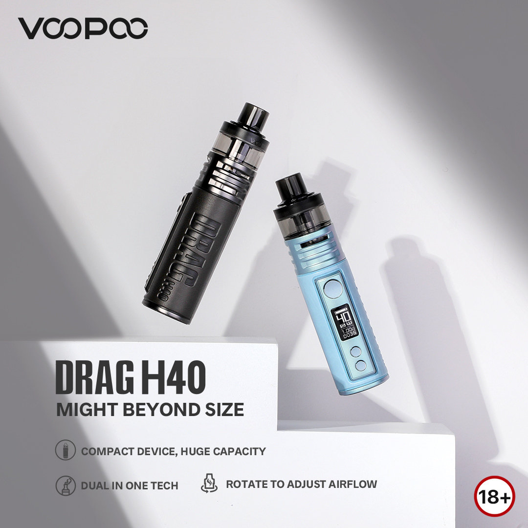 voopoo drag h40 review Voopoo Drag H40 Pod Mod Review | Small In Size Yet Very Impressive  Performance main image 0