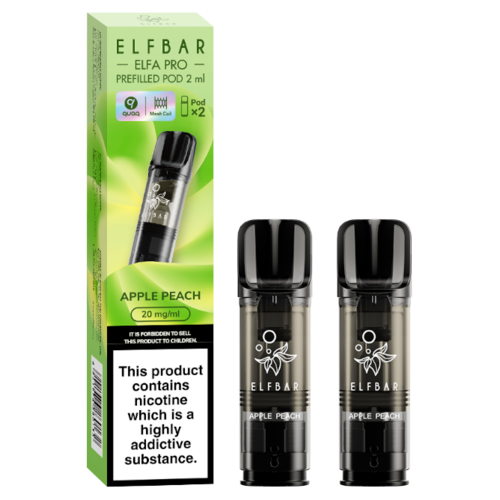 Apple Peach Elf Bar ELFA Pro Pods - 2pk