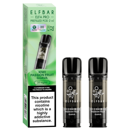 Kiwi Passion Fruit Guava Elf Bar ELFA Pro Pods - 2pk