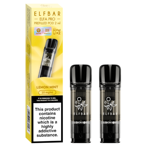 Lemon Mint Elf Bar ELFA Pro Pods - 2pk
