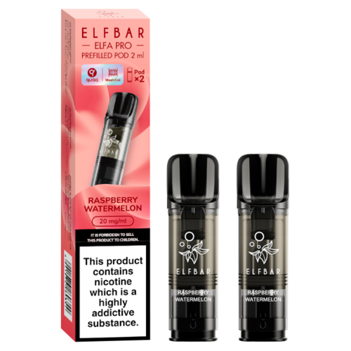 Raspberry Watermelon Elf Bar ELFA Pro Pods - 2pk