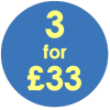 3 for £33