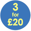 3 for £20
