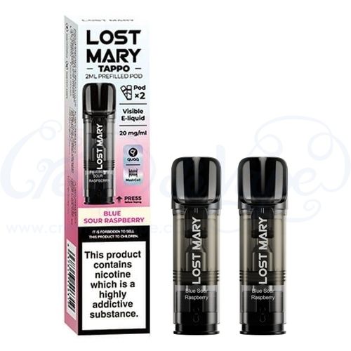 Blue Sour Raspberry Lost Mary Tappo Pods - 2pk