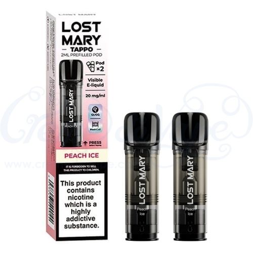 Peach Ice Lost Mary Tappo Pods - 2pk