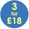 3 for £18