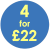 4 for £22