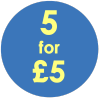 5 for £5