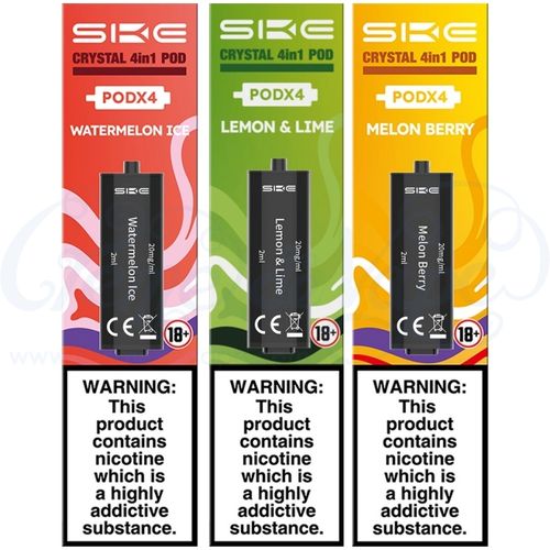 SKE Crystal 4in1 Prefilled Pods - 4pk