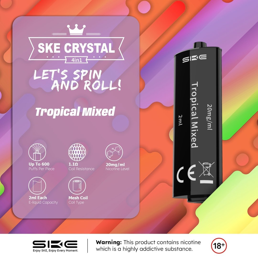 ske crystal 4 in 1 replacement vape pods Ske Crystal 4 in 1 Vape Kit main image 0