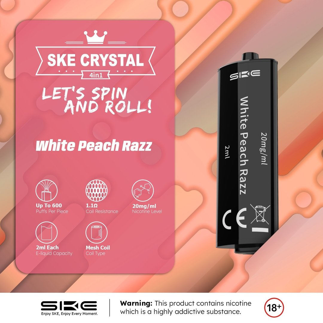 SKE Crystal 4in1 Pre-filled Pods - 4pk - Creme de Vape SKE Crystal 4in1 Pre-filled Pods - 4pk - Creme de Vape