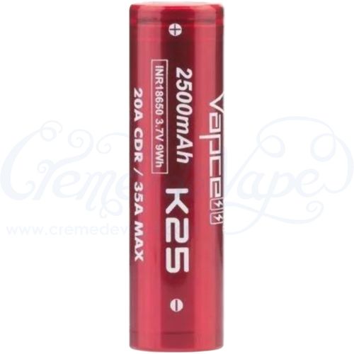 Vapcell K25 18650 2500mAh Battery