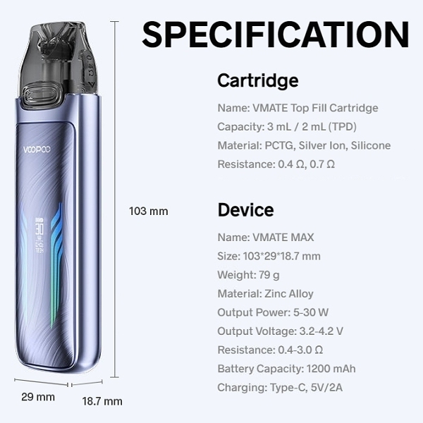 VooPoo VMATE MAX Vape Kit