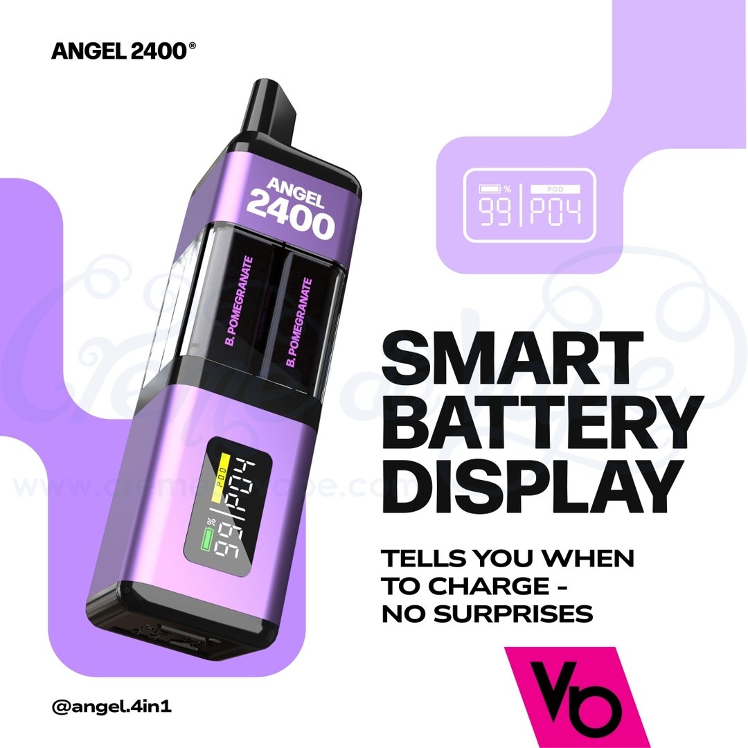 Vapes Bars Angel 2400 4in1 Big Puff Pre-filled Pod Kit
