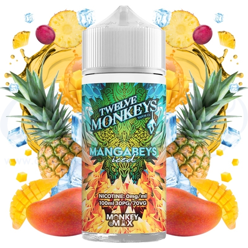Mangabeys Iced by Twelve Monkeys - 100ml Shortfill - Creme de Vape